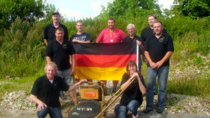 Das Organisationsteam v.l.: Hans-Walter Schoof, Kay Lau, Maik Warncke, Dennis Stoy, Sascha Kraus, Horst Hinz, Jörg Marten Hoffmann, Thomas Kraus, Dörte Wiezorrek